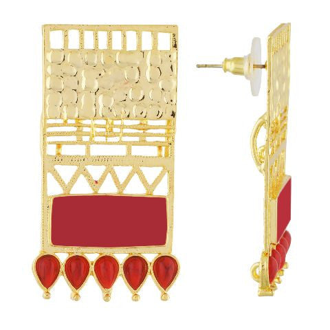 Red colour Earring