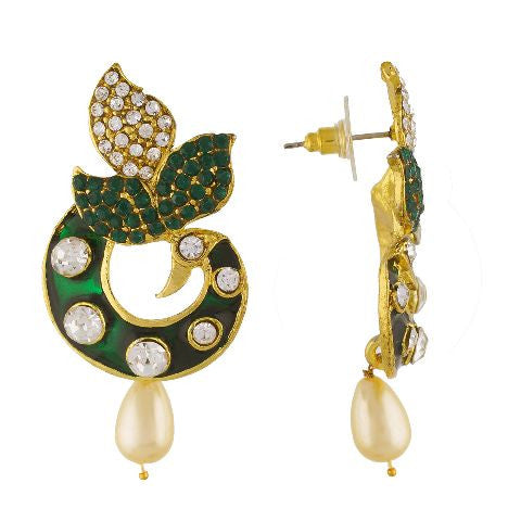 Green  colour Earring