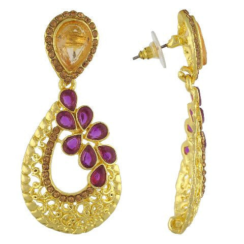 Purple colour Earring
