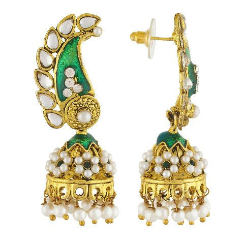 Green  colour Earring