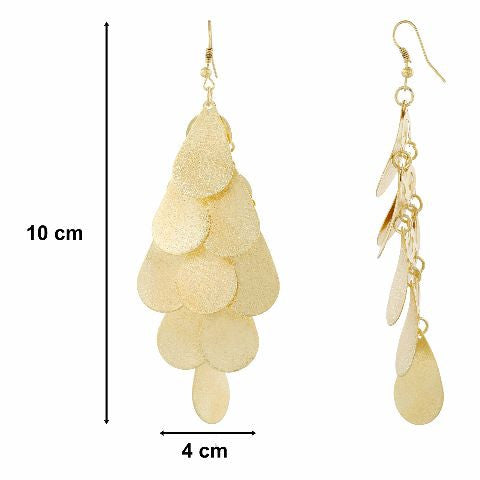 Gold colour Bunch of drops shape Smartly Crafted Earring