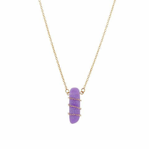 Purple colour Western design Necklace
