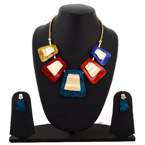 Multicolour colour Western design Necklace Set