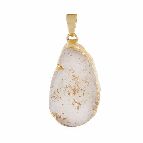 White colour Traditional design Pendant Set