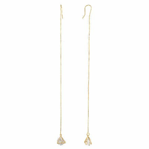 Gold colour Traditional design Pendant Set