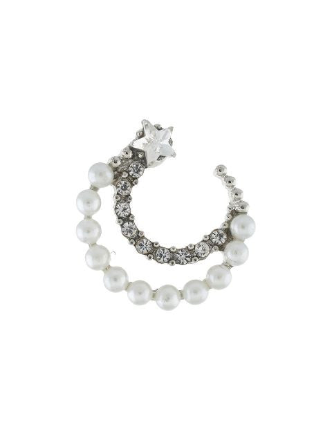 Silver colour Pearl Earring