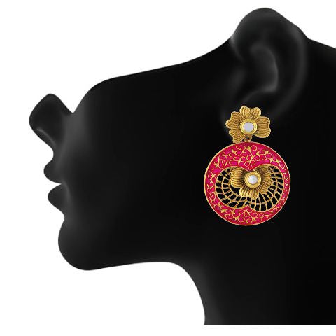 Pink colour Earring