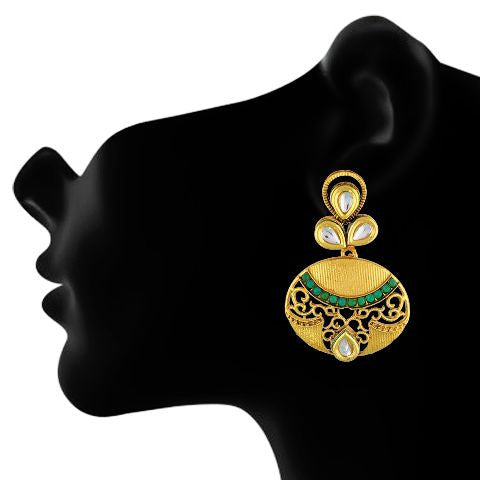 Green colour Earring