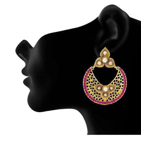 Pink colour Earring