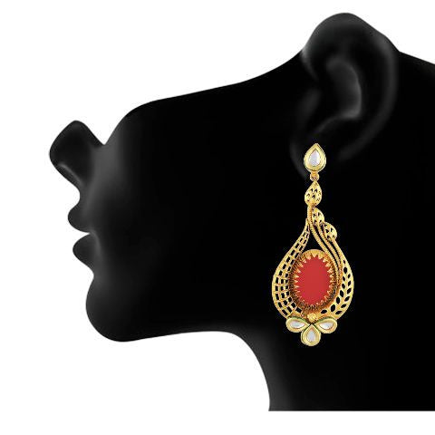 Red colour Earring