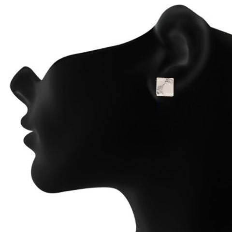 White colour Earring