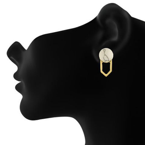 White colour Earring