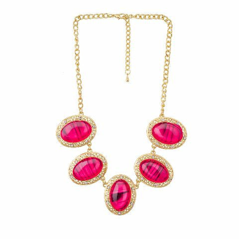 Red colour Indo Western design Necklace Set