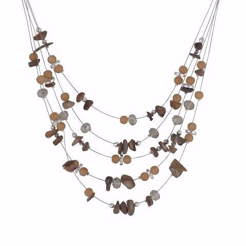 Brown colour Western design Necklace Set