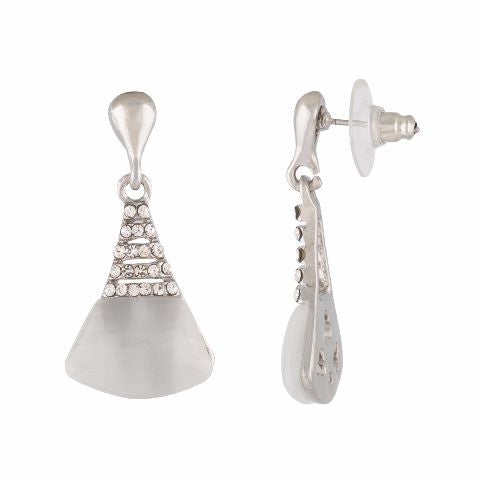 Silver colour Traditional design Pendant Set