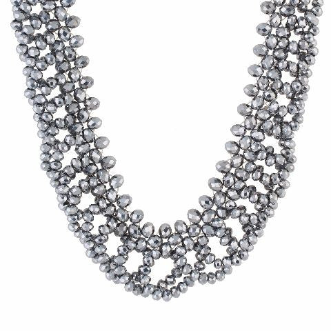 Grey colour Western design Necklace Set