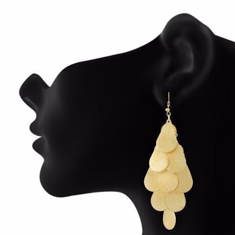 Gold colour Bunch of drops shape Smartly Crafted Earring