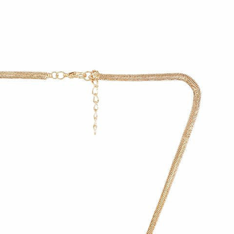 Gold and Turquoise Blue colour Western design Necklace