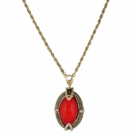 Gold and Red colour Indo Western design Necklace Set