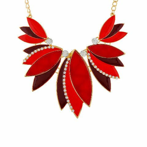 Red colour Western design Necklace Set