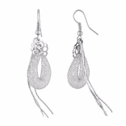 Silver colour Traditional design Necklace Set