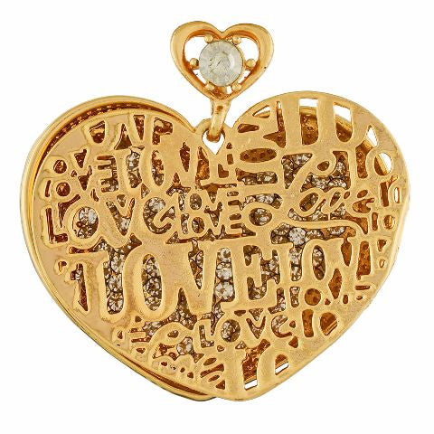 Gold colour Traditional design Pendant Set