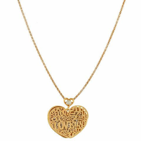 Gold colour Traditional design Pendant Set