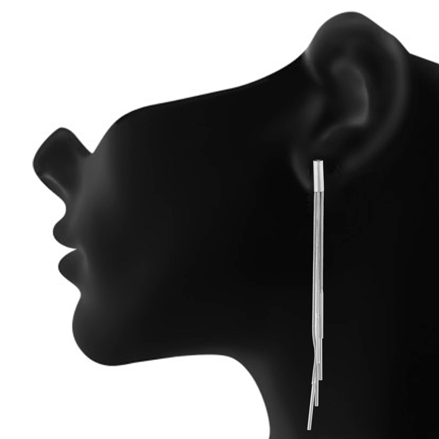 Modish Silver Colour Long Earring for Girls and Women