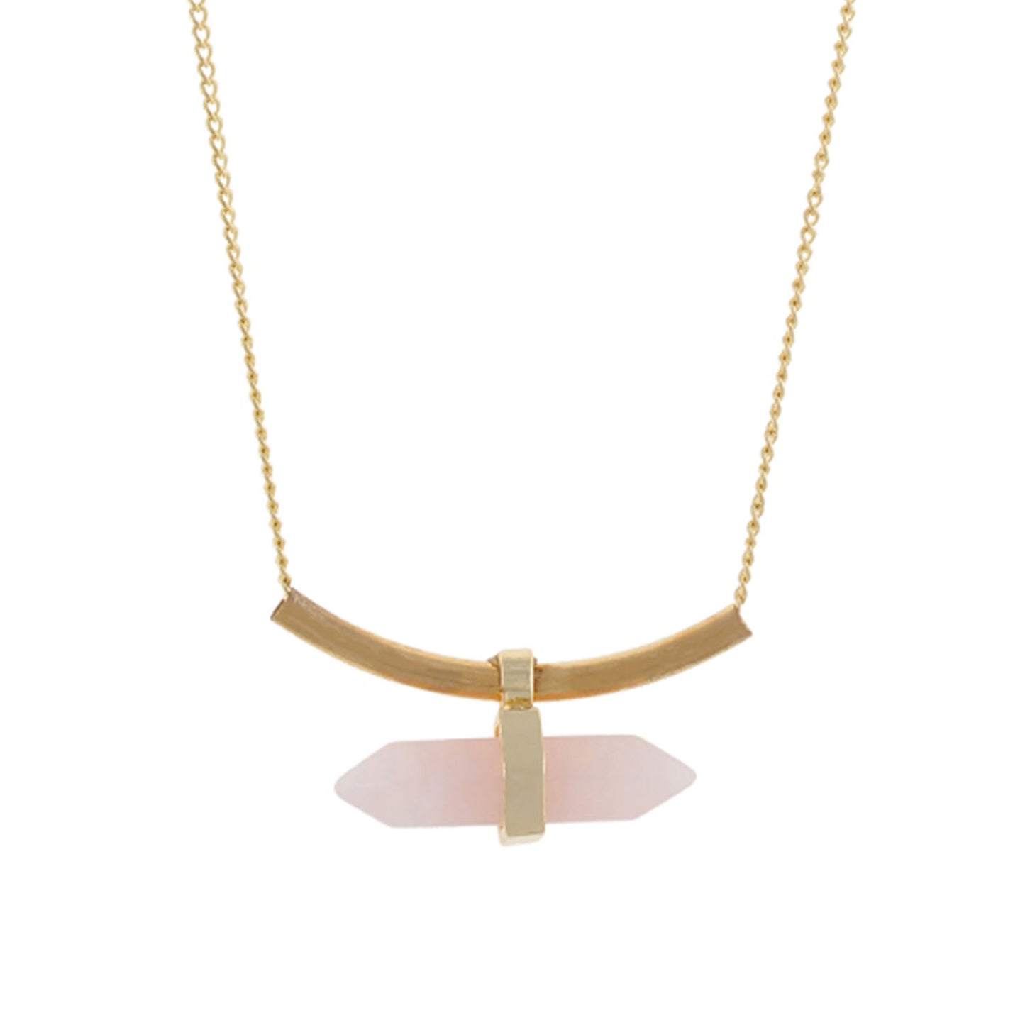 Gold and Cream colour Pencil design Necklace for girls and women