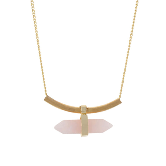 Gold and Cream colour Pencil design Necklace for girls and women