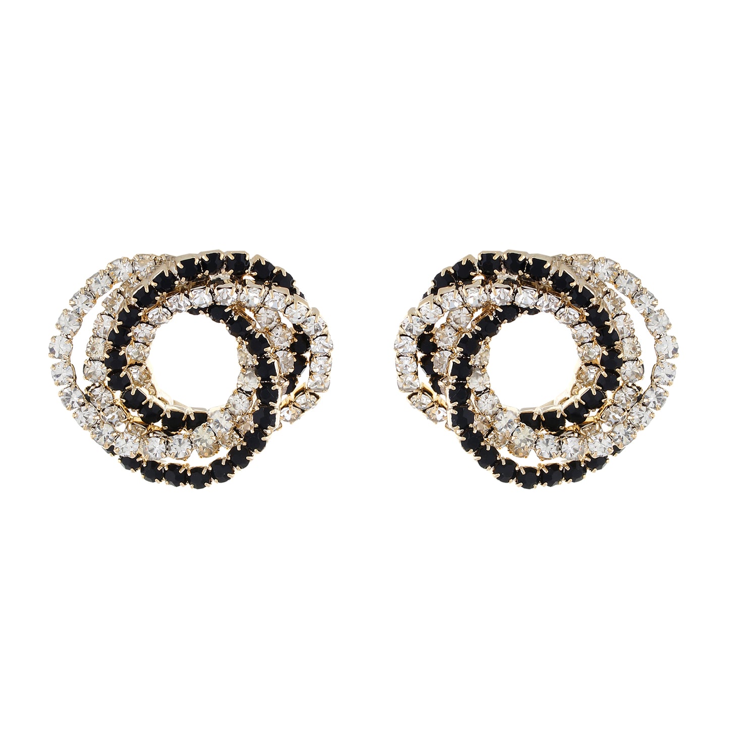 Multi colour Round Design Stud Earrings for Girls and Women