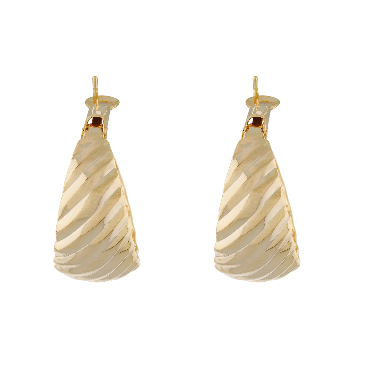 Gold colour Round Design Hoop Earrings for Girls and Women