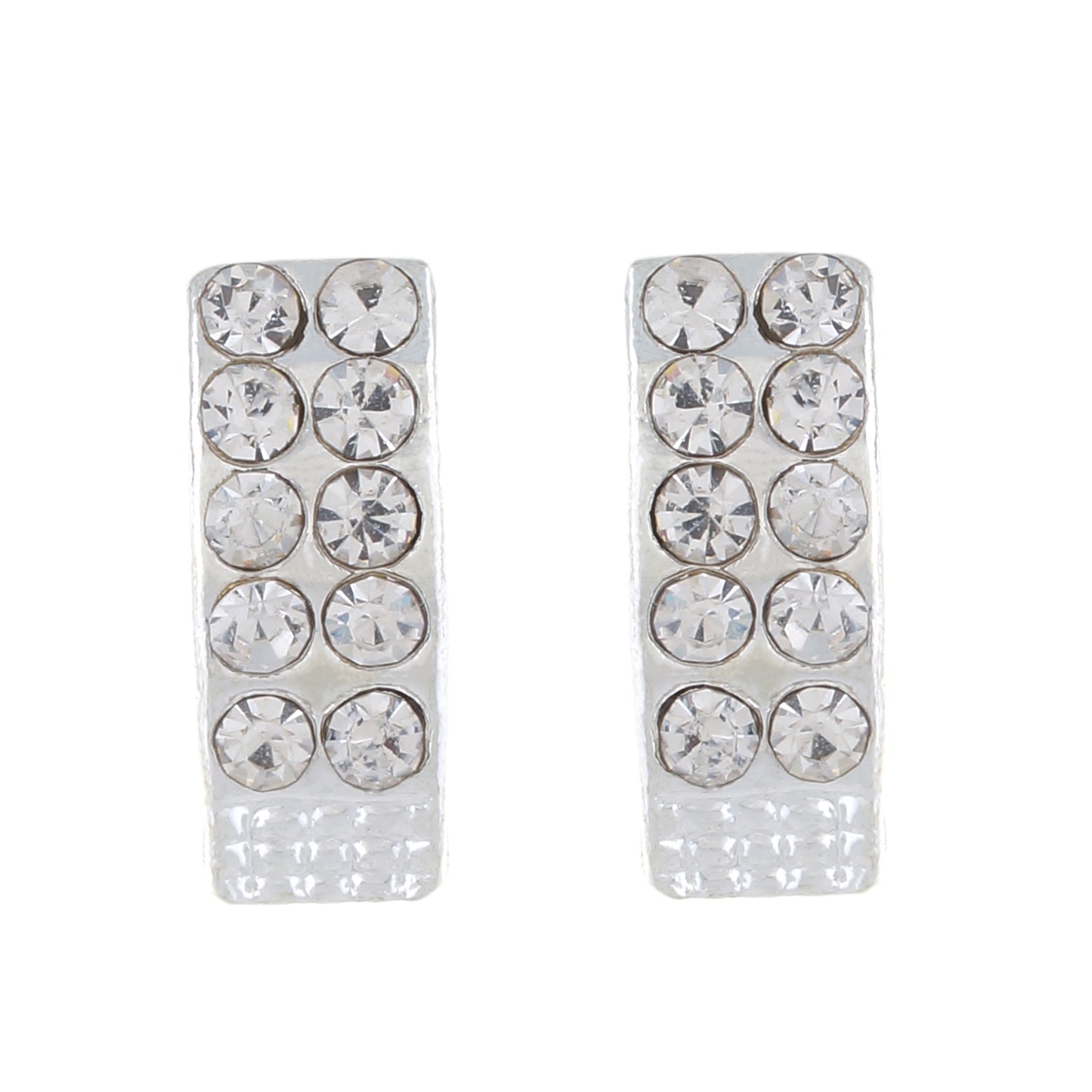 Silver colour Rectangle design Studs for girls and women