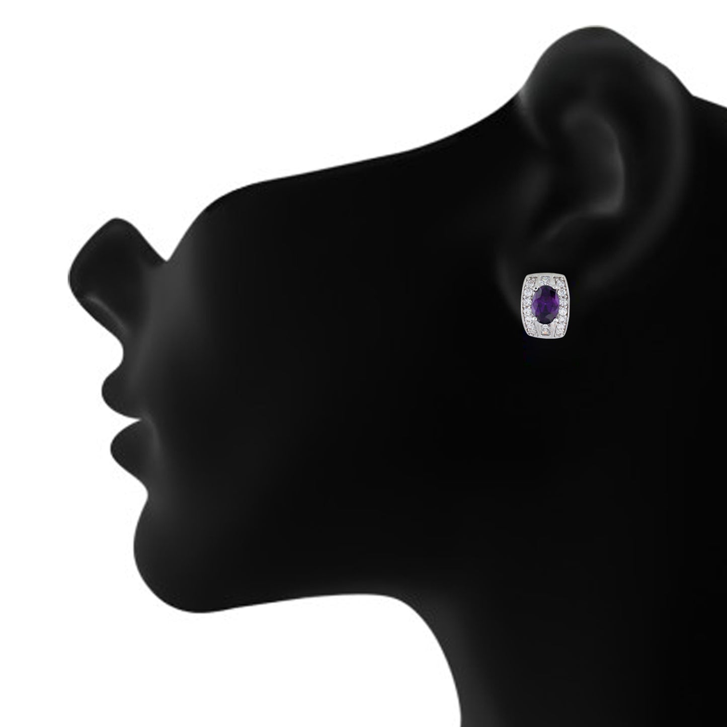 Breathtaking Purple and Silver Colour Small Ear Bali’s for Girls and Women