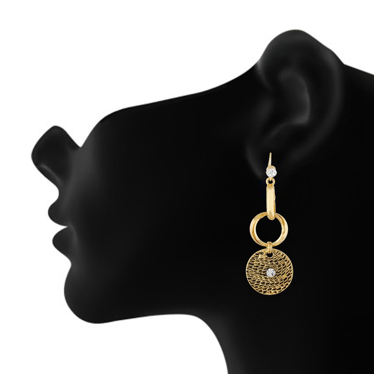 Glamorous Gold Colour Round Shape Earring for Girls and Women