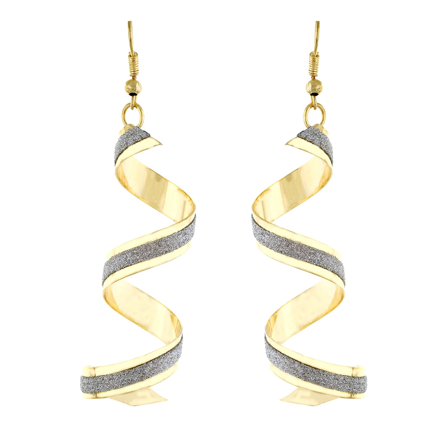 Gold colour Formless design Danglers for girls and women