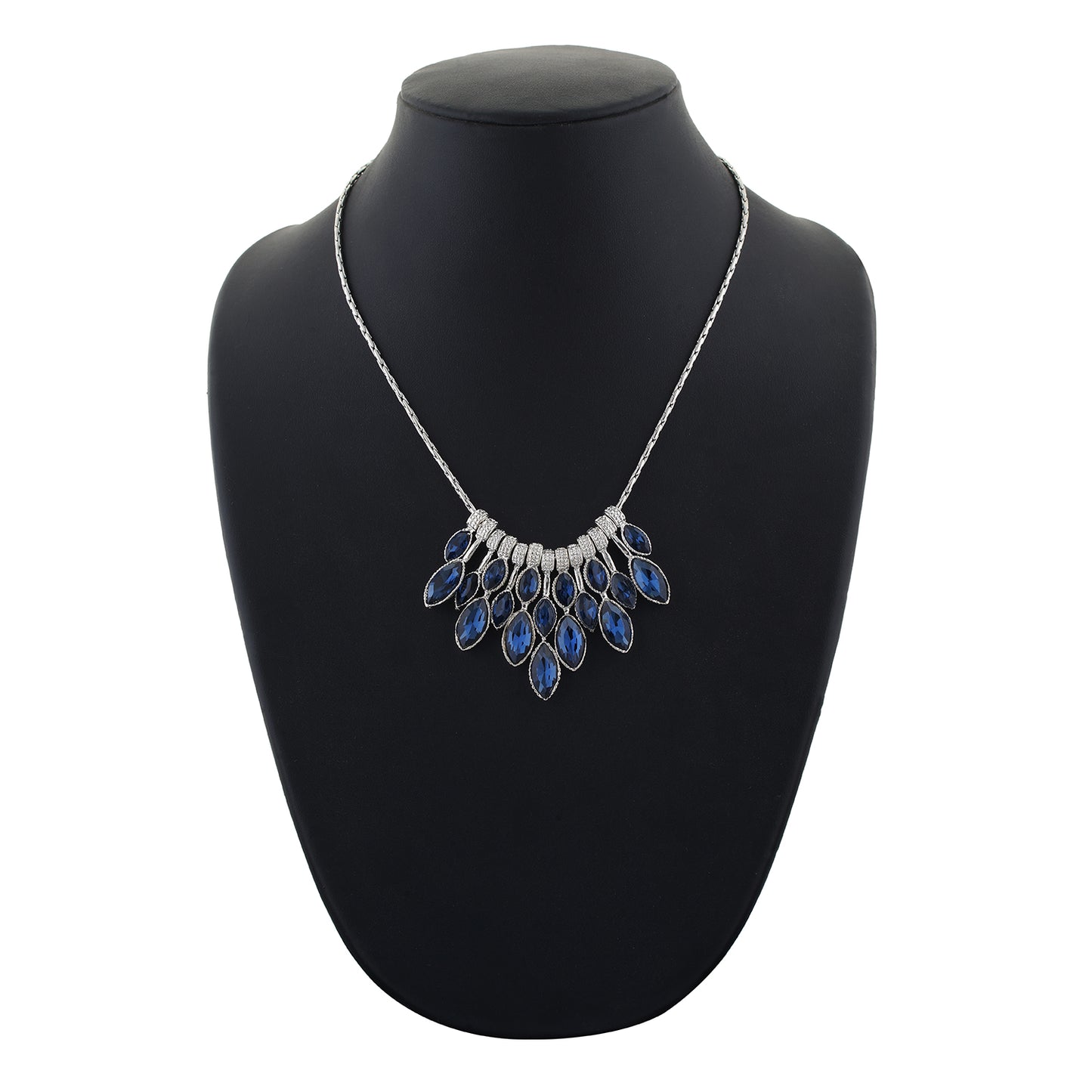 Silver and Blue colour Drop design  for girls and women