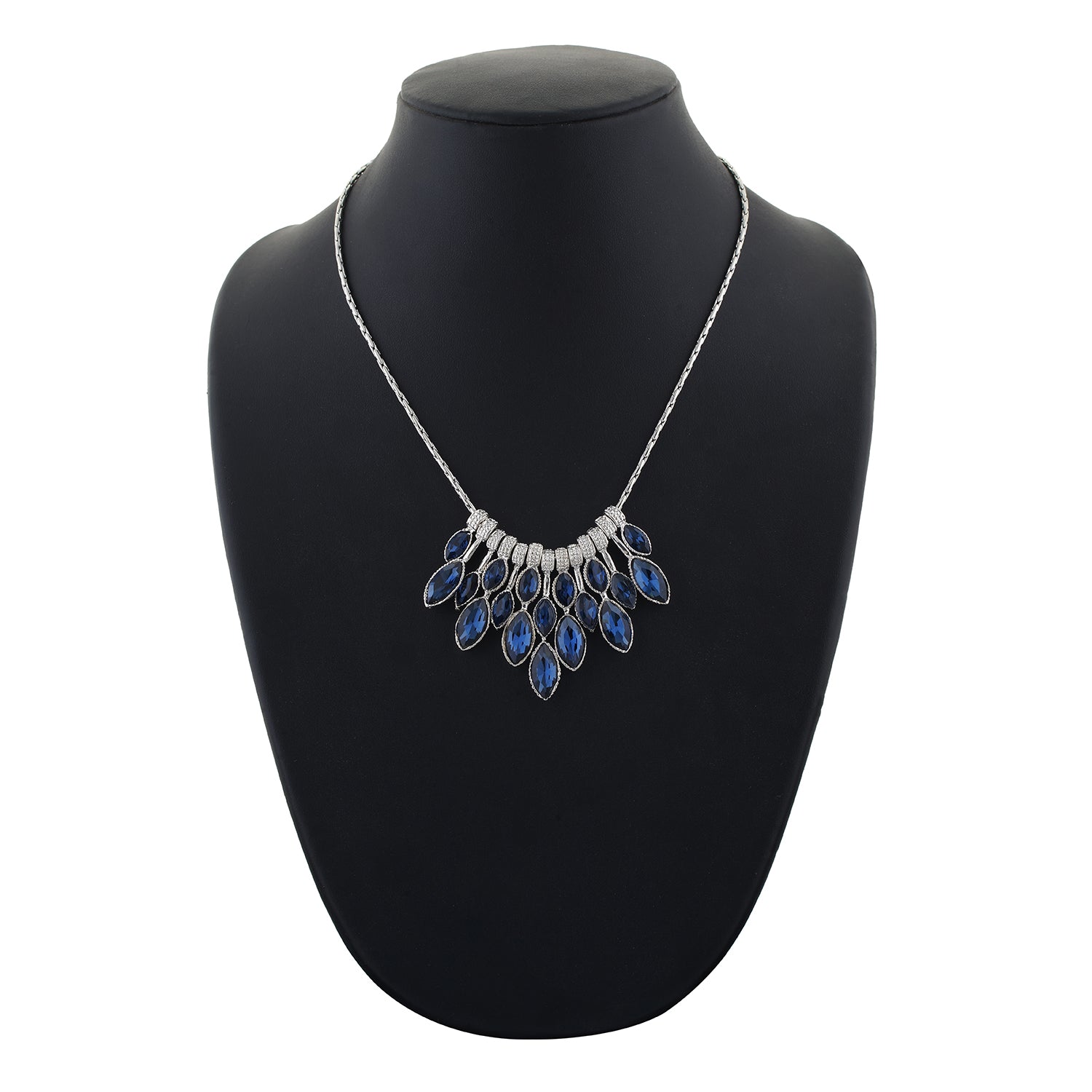 Silver and Blue colour Drop design  for girls and women