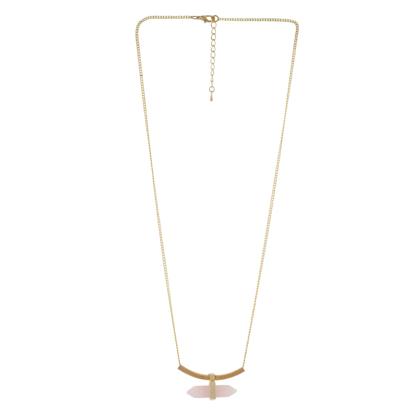 Gold and Cream colour Pencil design Necklace for girls and women