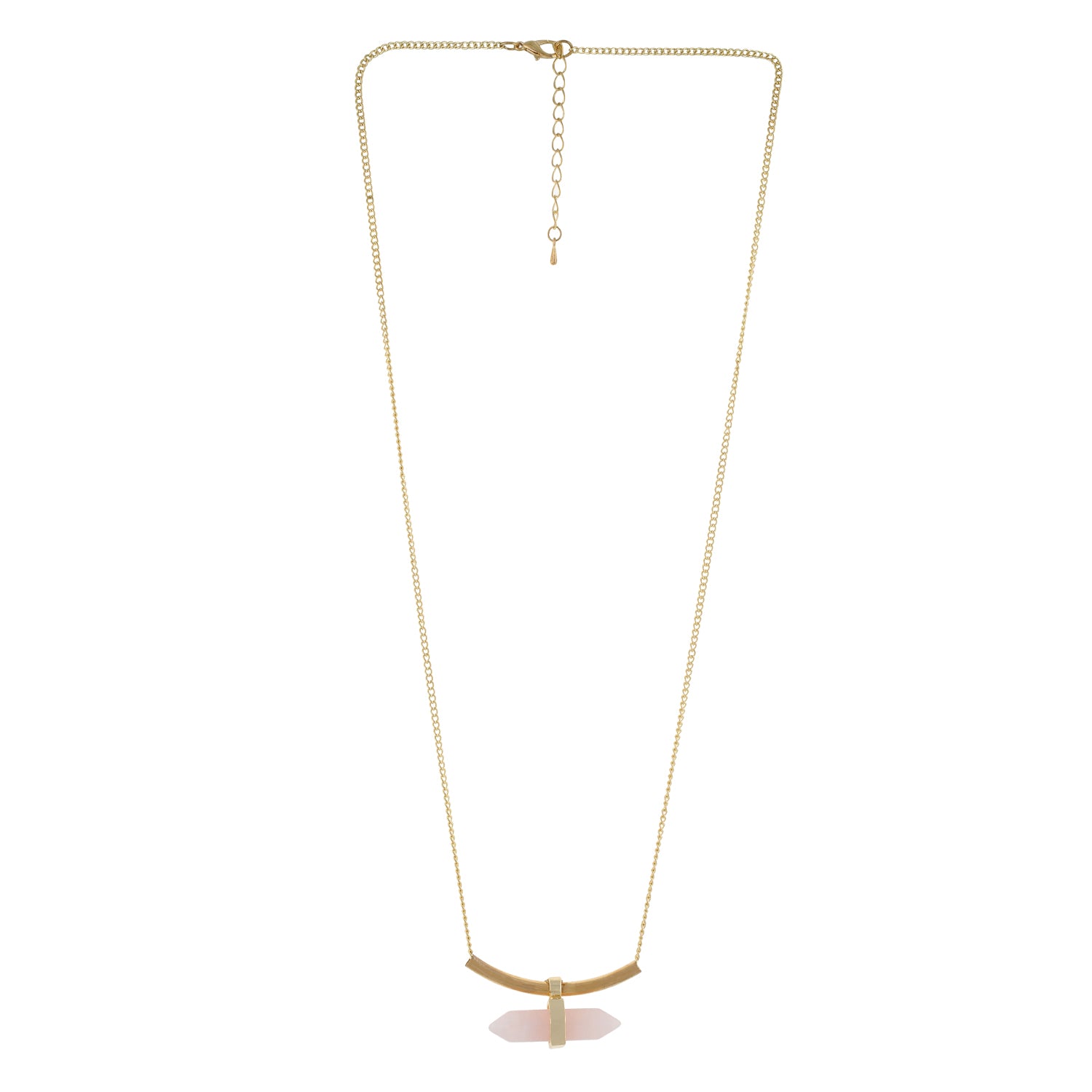 Gold and Cream colour Pencil design Necklace for girls and women