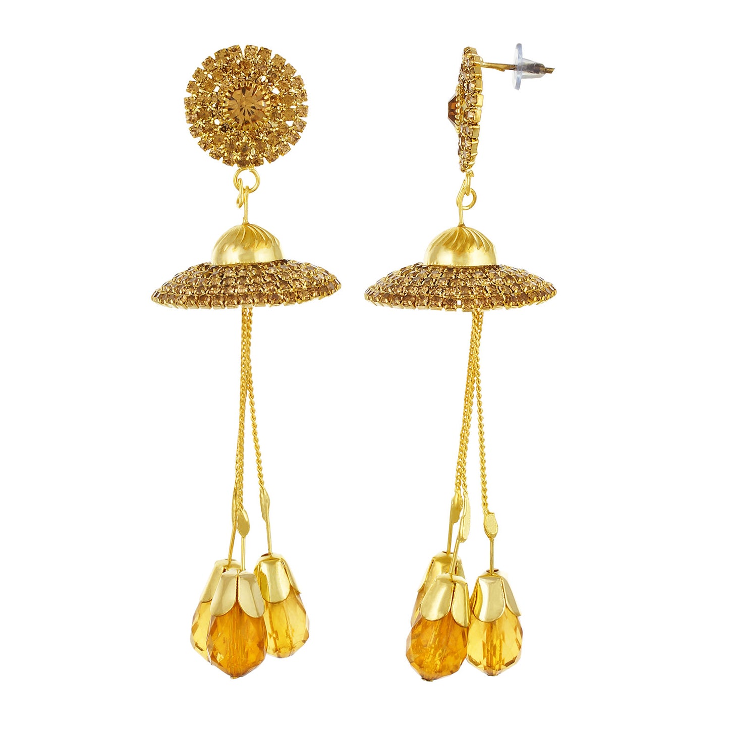 Gold plated Alloy Earrings Fashion Imitaion Jewelry for Girls and Women