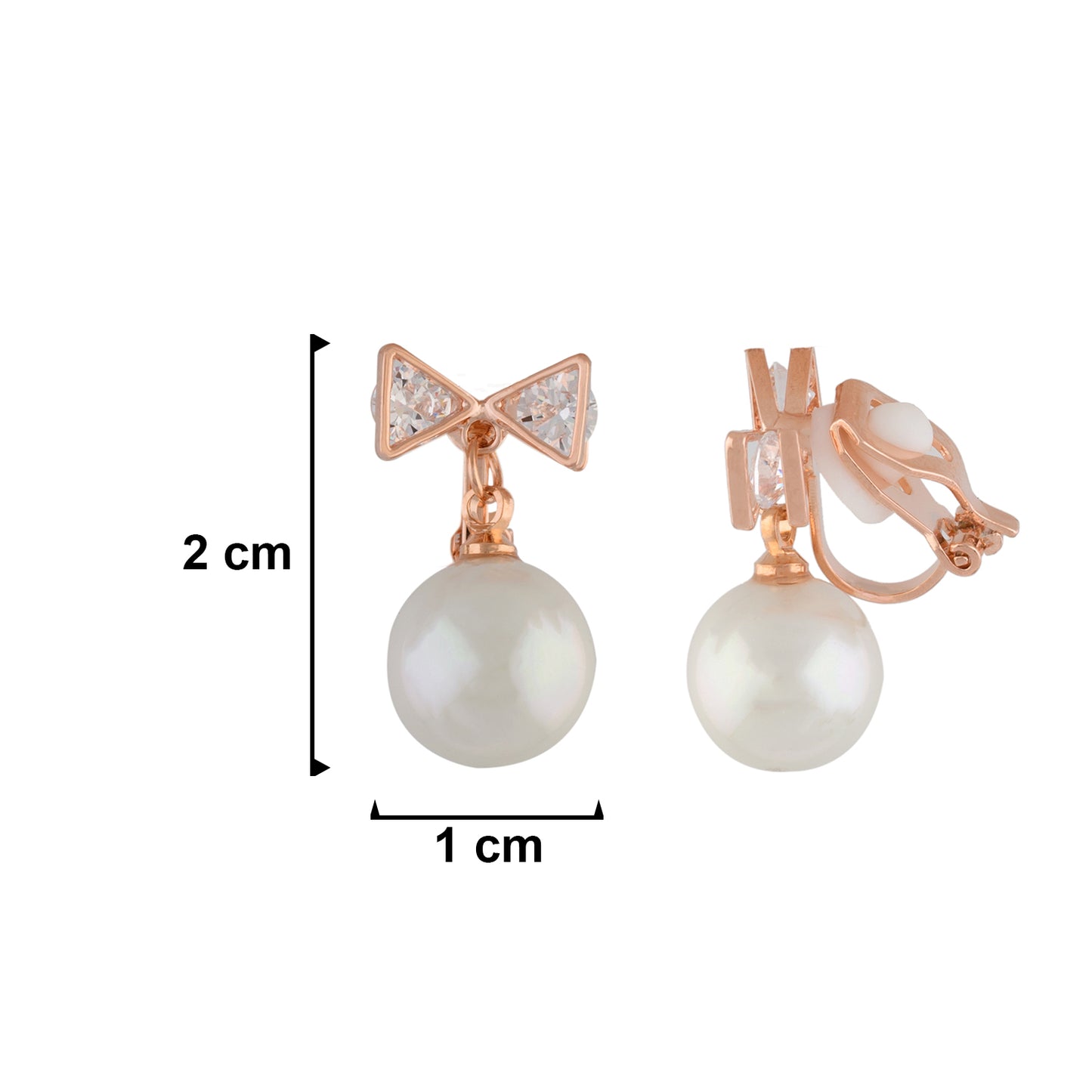 Glamorous Gold Colour Alloy Clip On Earrings for Girls