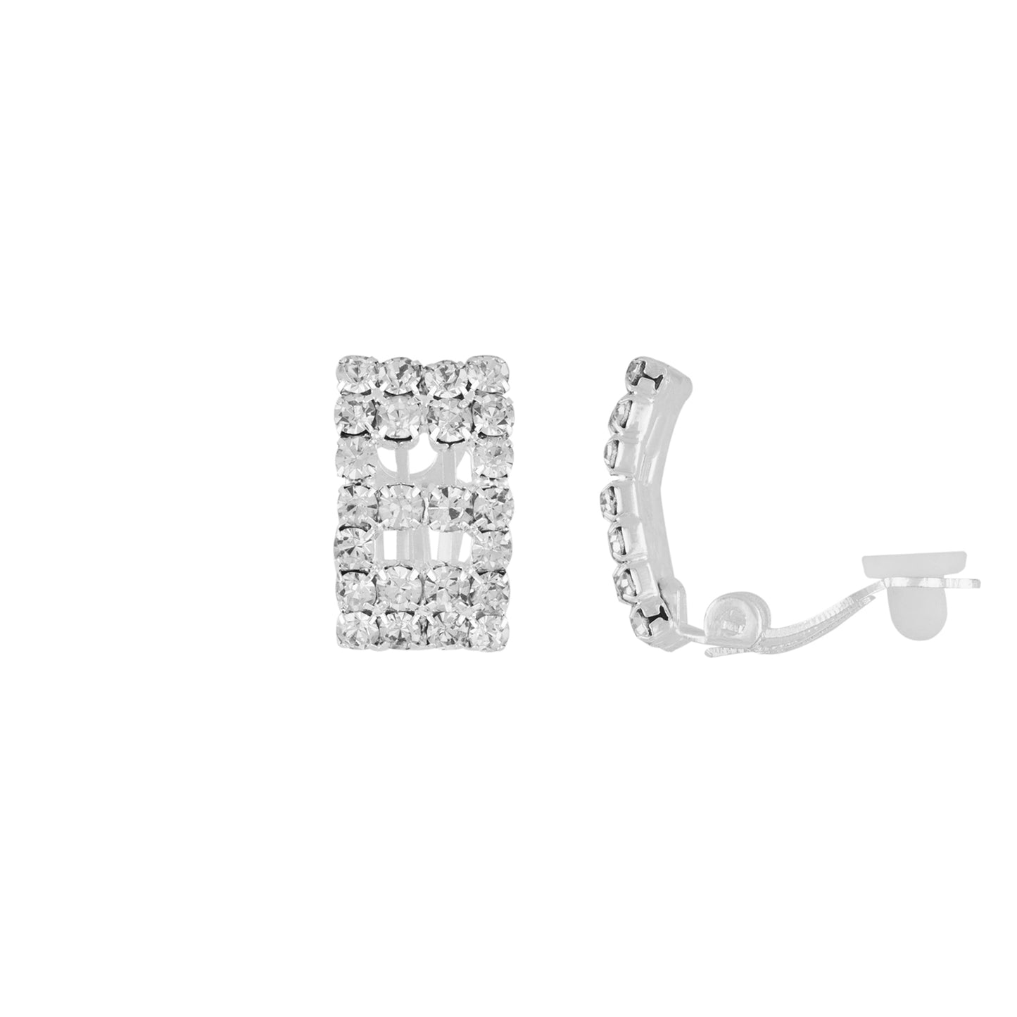 Outstanding Silver Colour Alloy Clip On Earrings for Girls