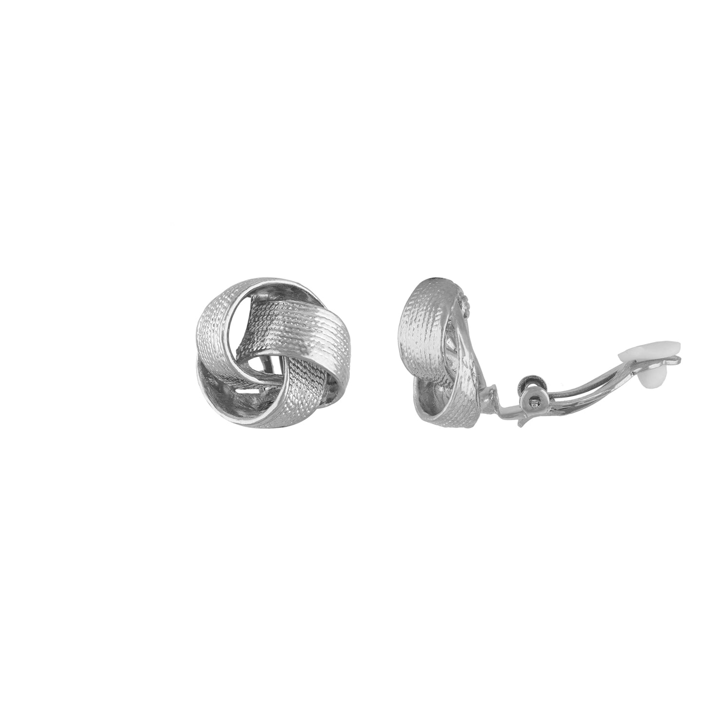 Stunning Silver Colour Alloy Clip On Earrings for Girls