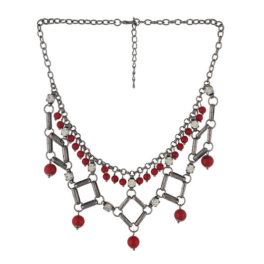 Colour Geometrical Design Necklace for Girls and Womens