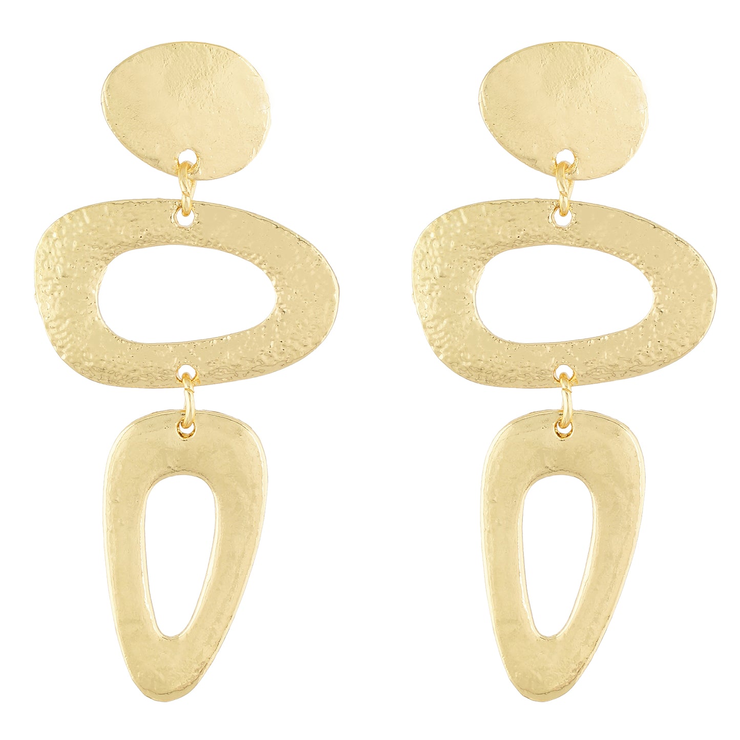 Glamorous Gold Colour Geometrical Shape Earring for Girls and Women