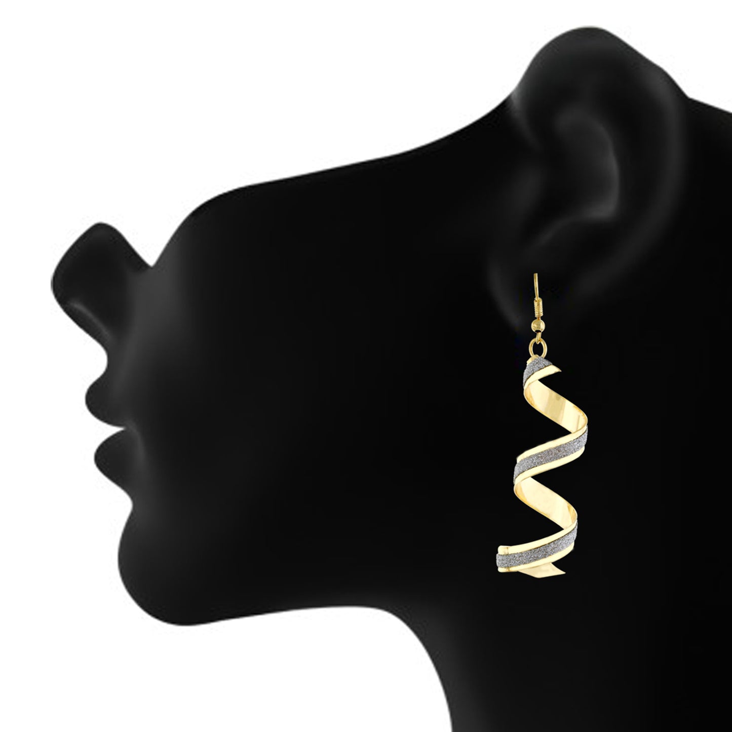 Gold colour Formless design Danglers for girls and women