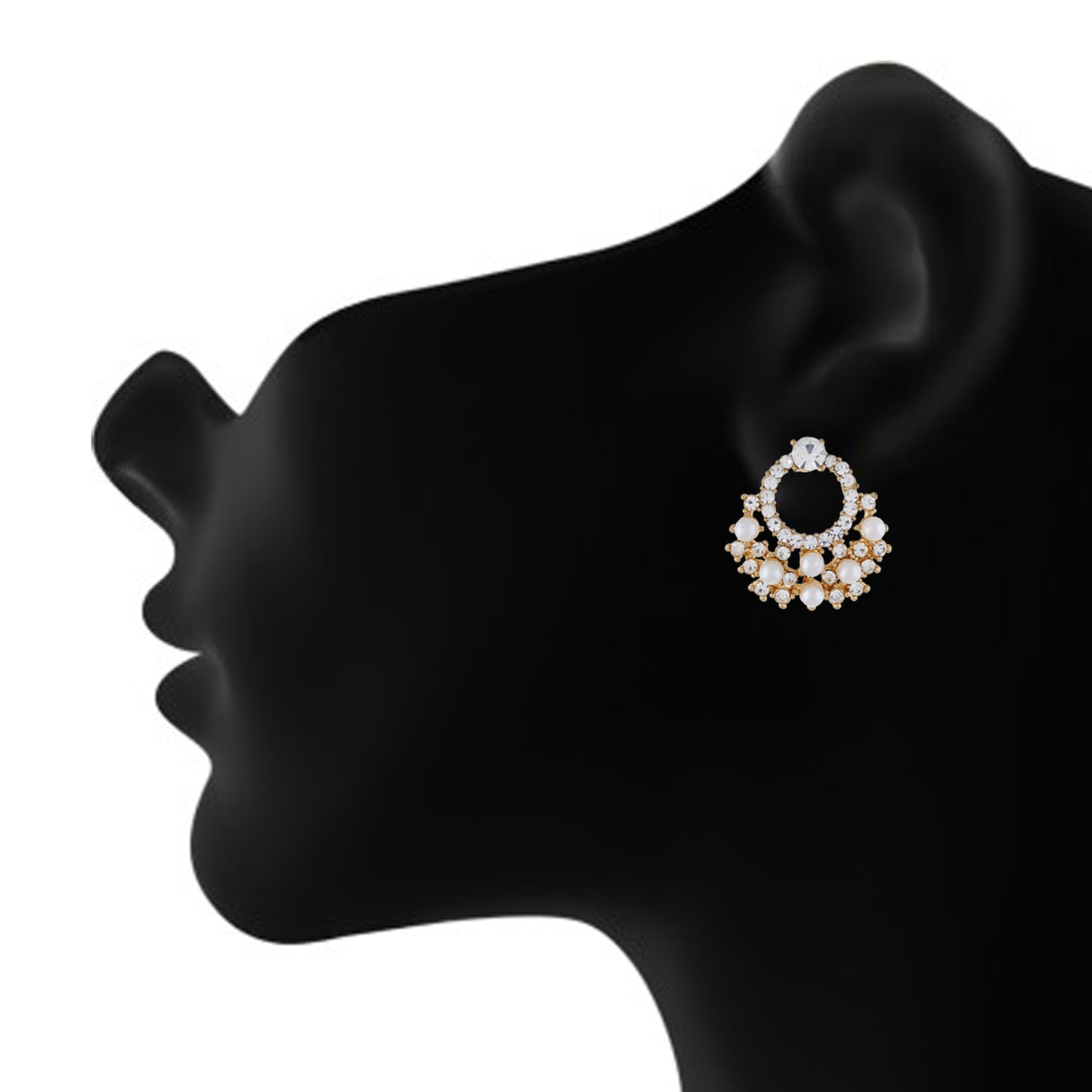 Gold colour Formless design Jhumkis for girls and women