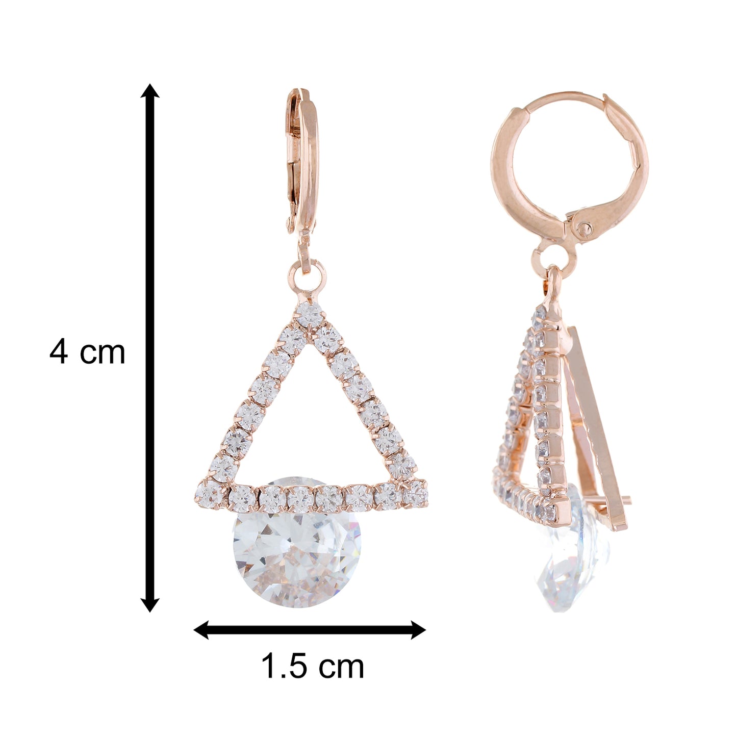 Gold colour Triangular design Hanging for girls and women