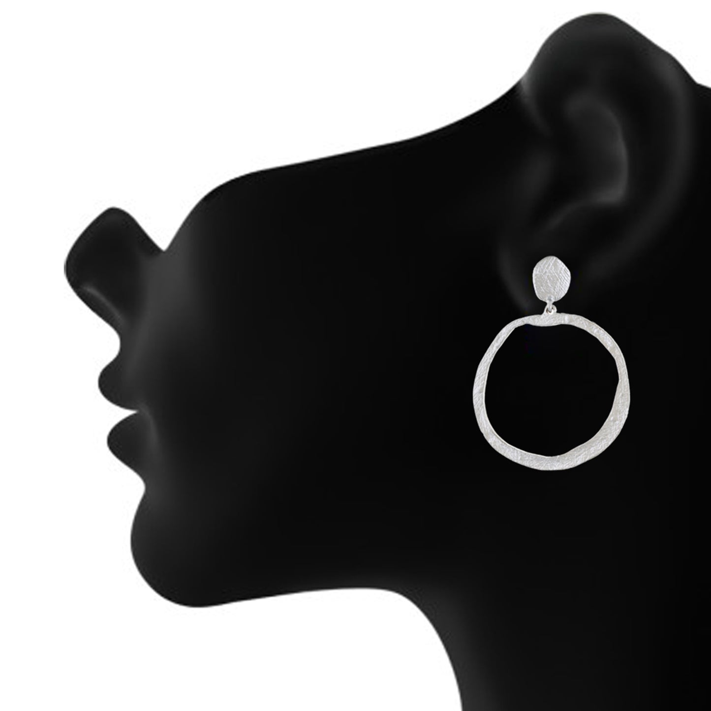 Silver colour Round design Hanging for girls and women